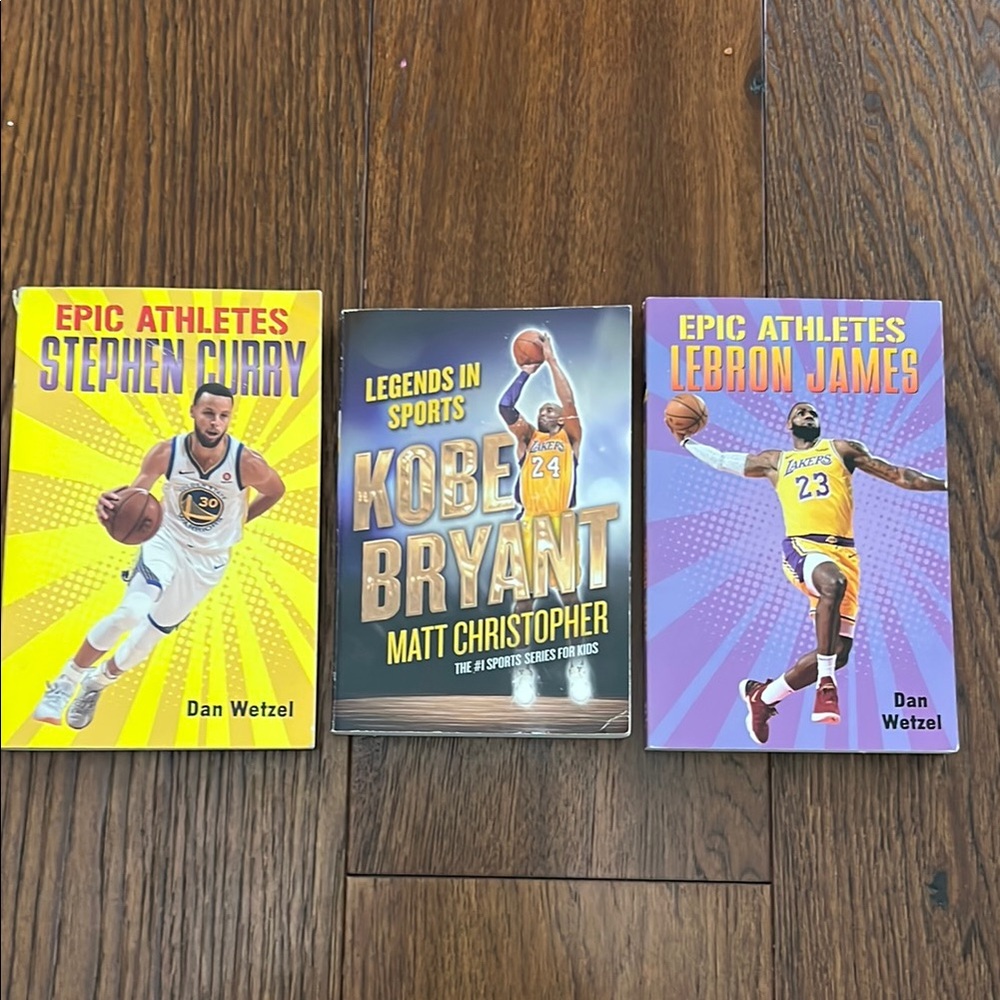 Epic Athletes Book Set - Stephen Curry, Kobe Bryant, LeBron James